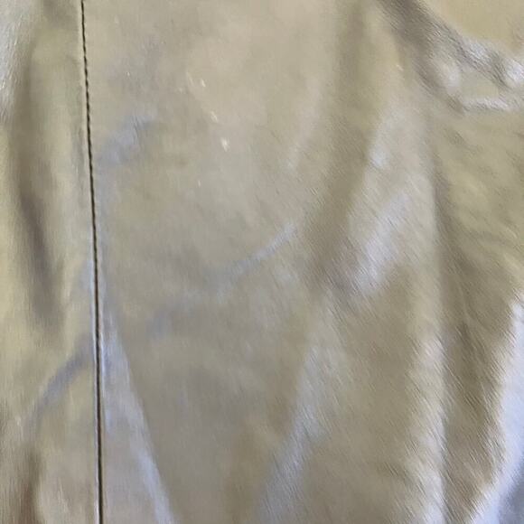 Style&Co Chocolate Brown Zip-up Leather Jacket Collared Hip Length Pockets Sz L - Picture 14 of 16